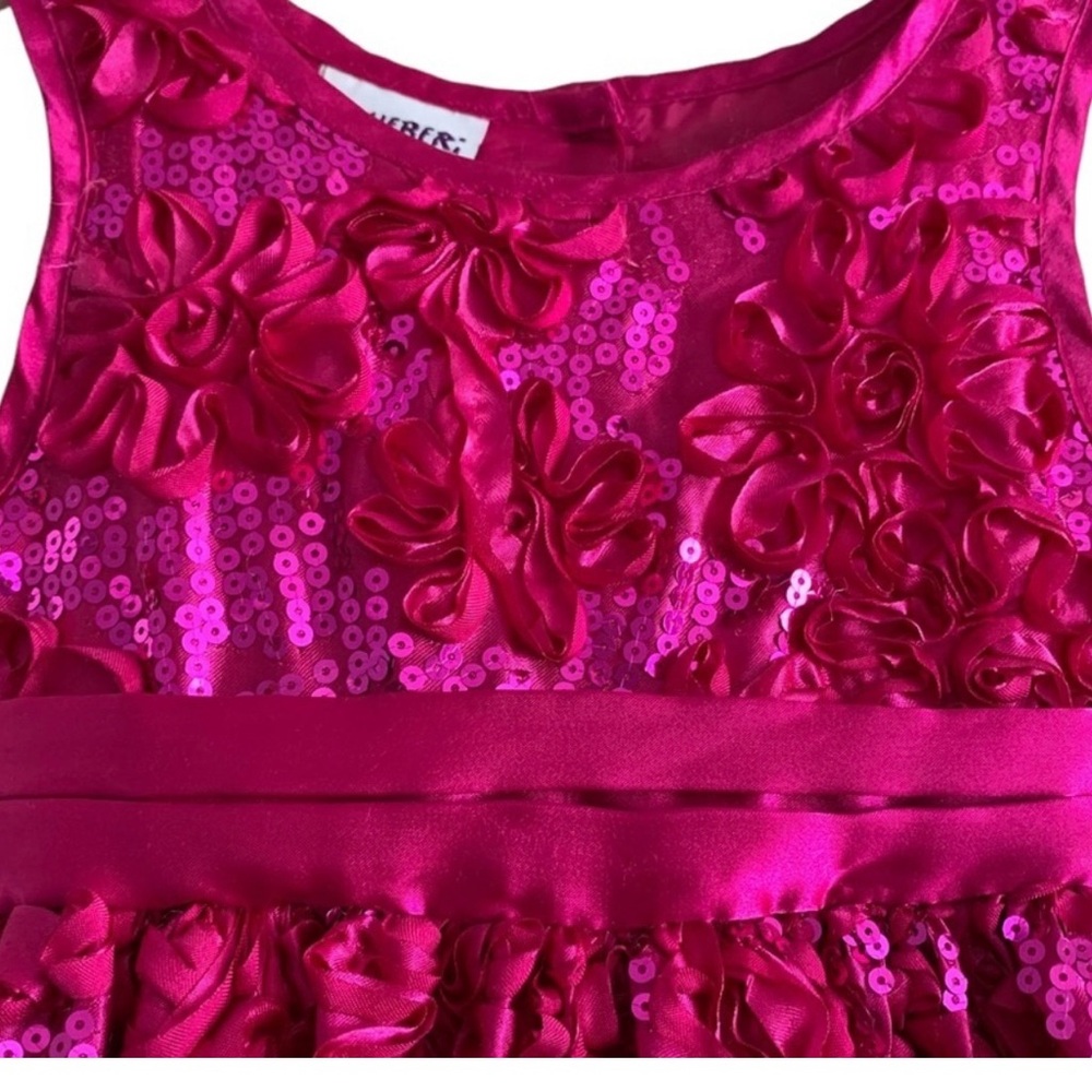 Pink Floral Kids Dress - Picture 14 of 16